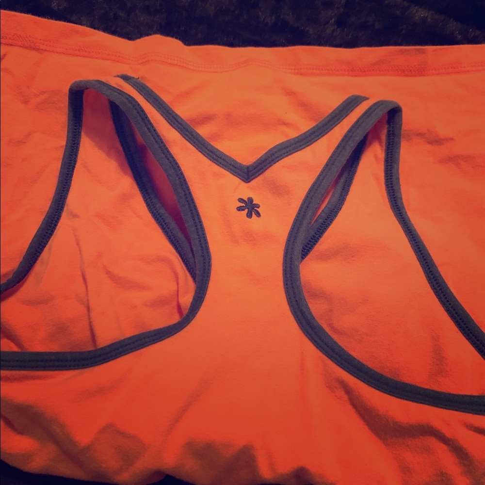 Bright orange tank top